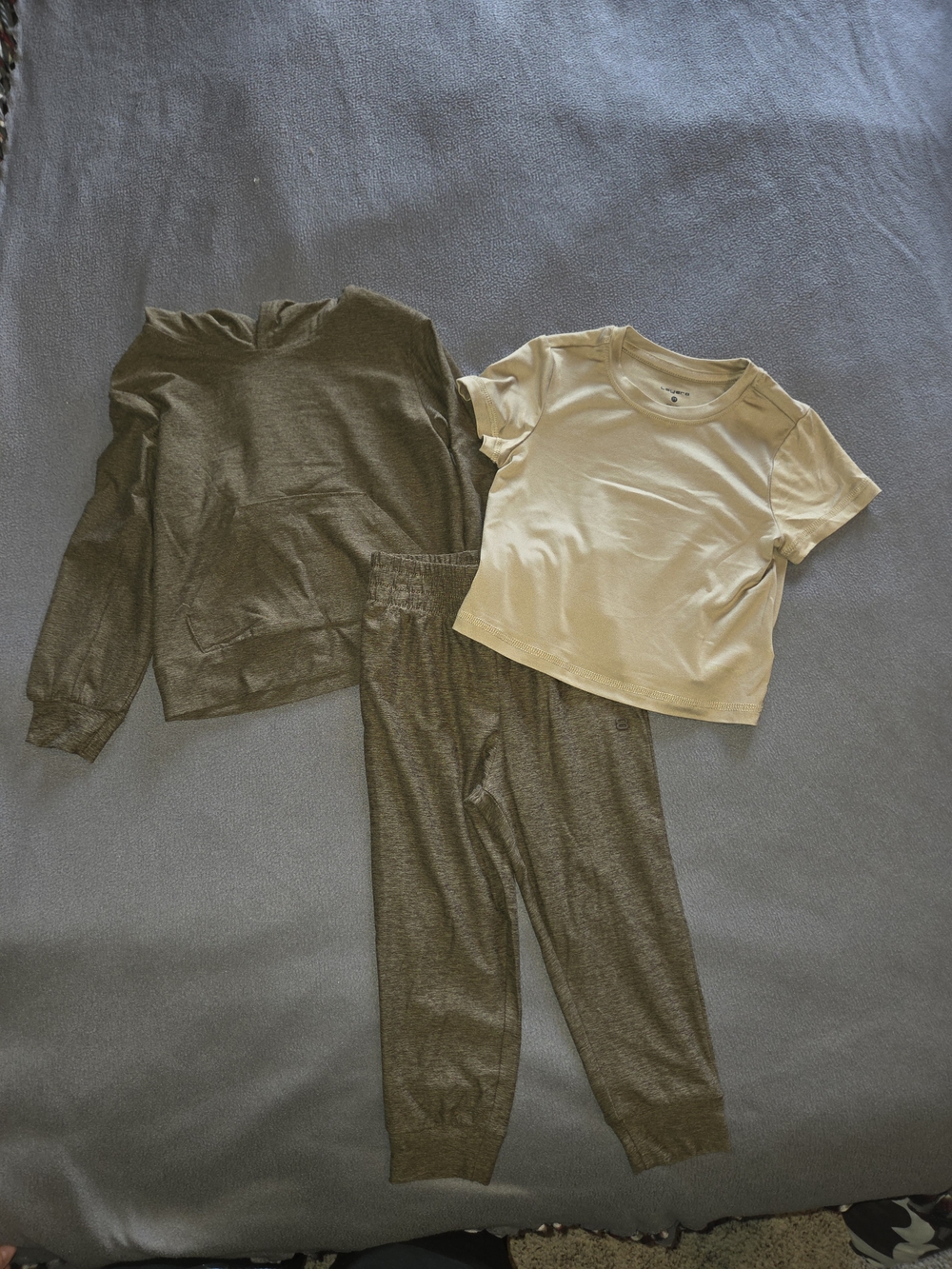 Layer 8 Neutral Brown and Beige Kids' 3-piece Set